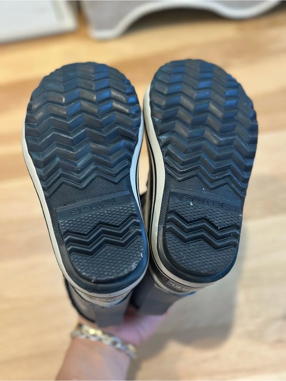 Sorel Toddler Waterproof Winter Snow Boots Gray/Black Size 8